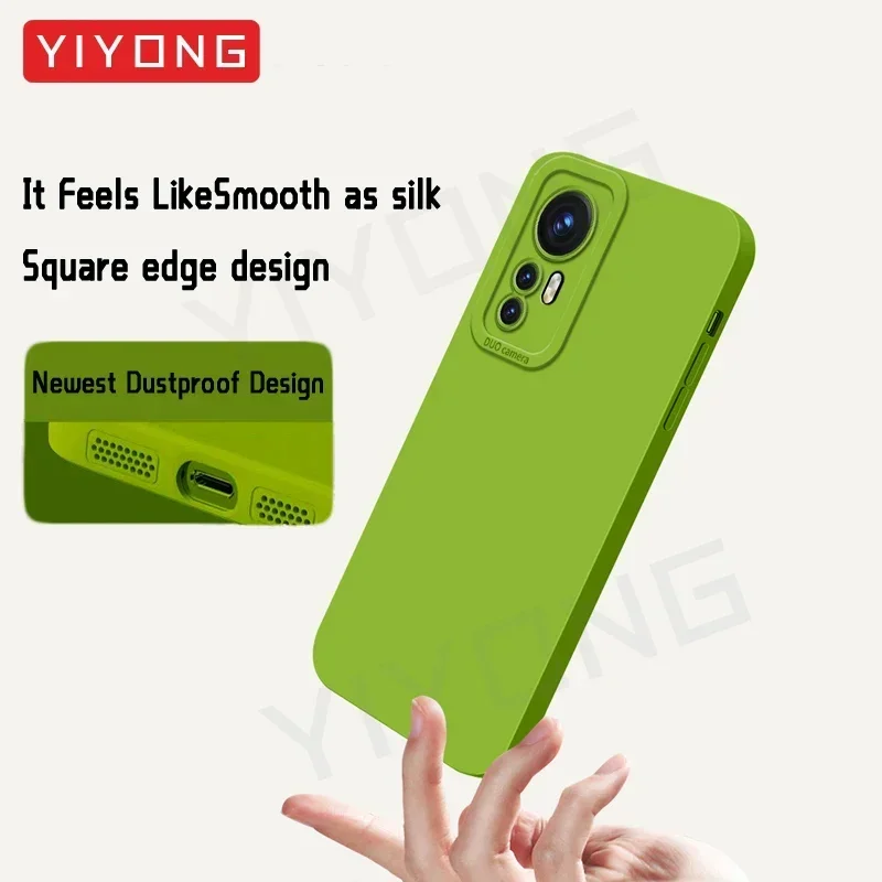 Funda Mi12 Mi12X YIYONG, funda de silicona líquida suave y sedosa para Xiaomi Mi 12X12X 12T 11 13 13T Pro Mi12T Mi13 Mi11 Lite 5G - imagen 3