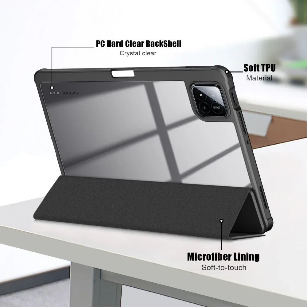 Para Xiaomi Pad 7 funda 2024 funda inteligente magnética para Coque Xiaomi Pad 7 Mi Pad 7 Pro con portalápices funda para tableta - imagen 4