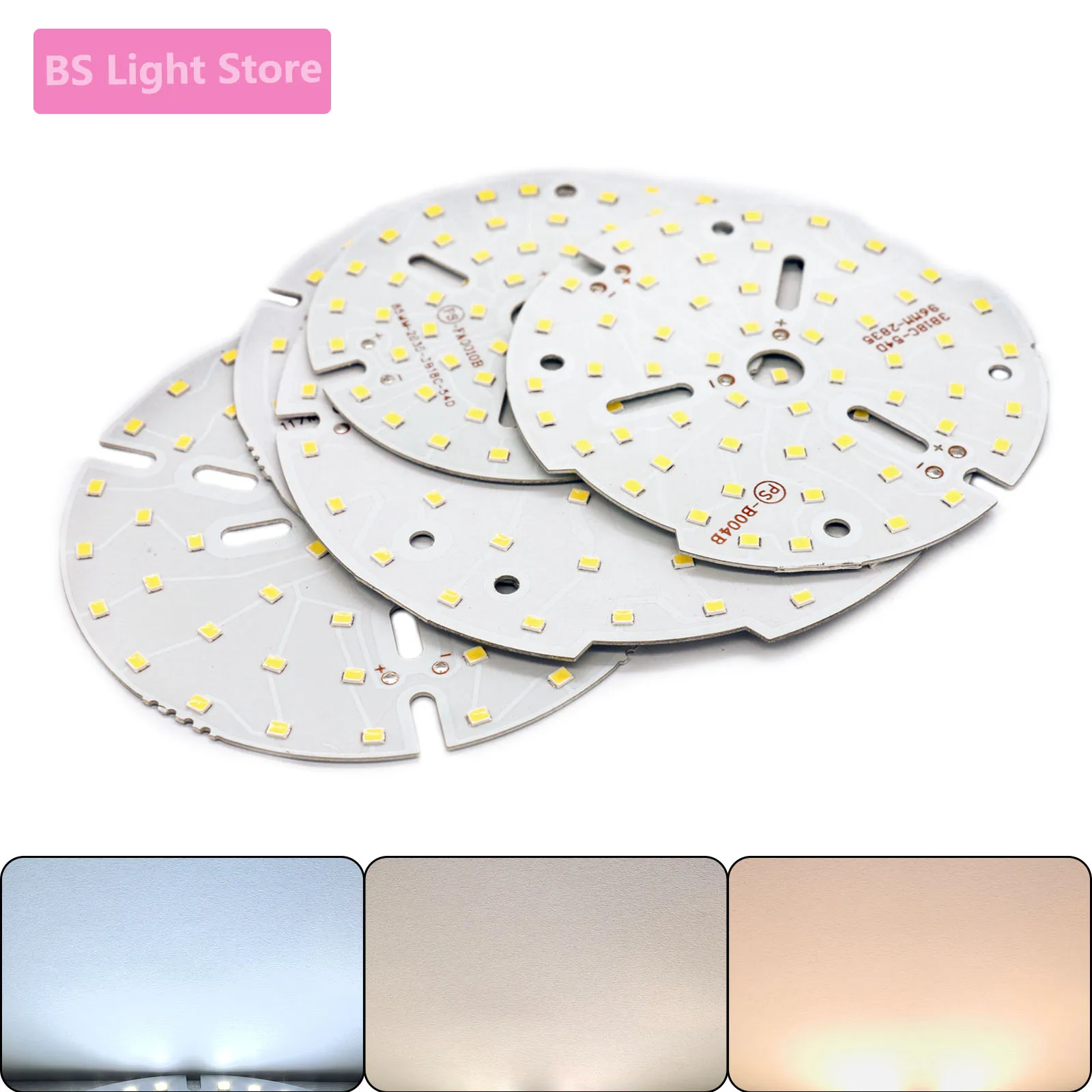 18W LED COB Circular DC54-55V sustrato de aluminio Color cálido blanco neutro 2835 lámpara de cuentas foco tubo bombilla fuente de luz acceso