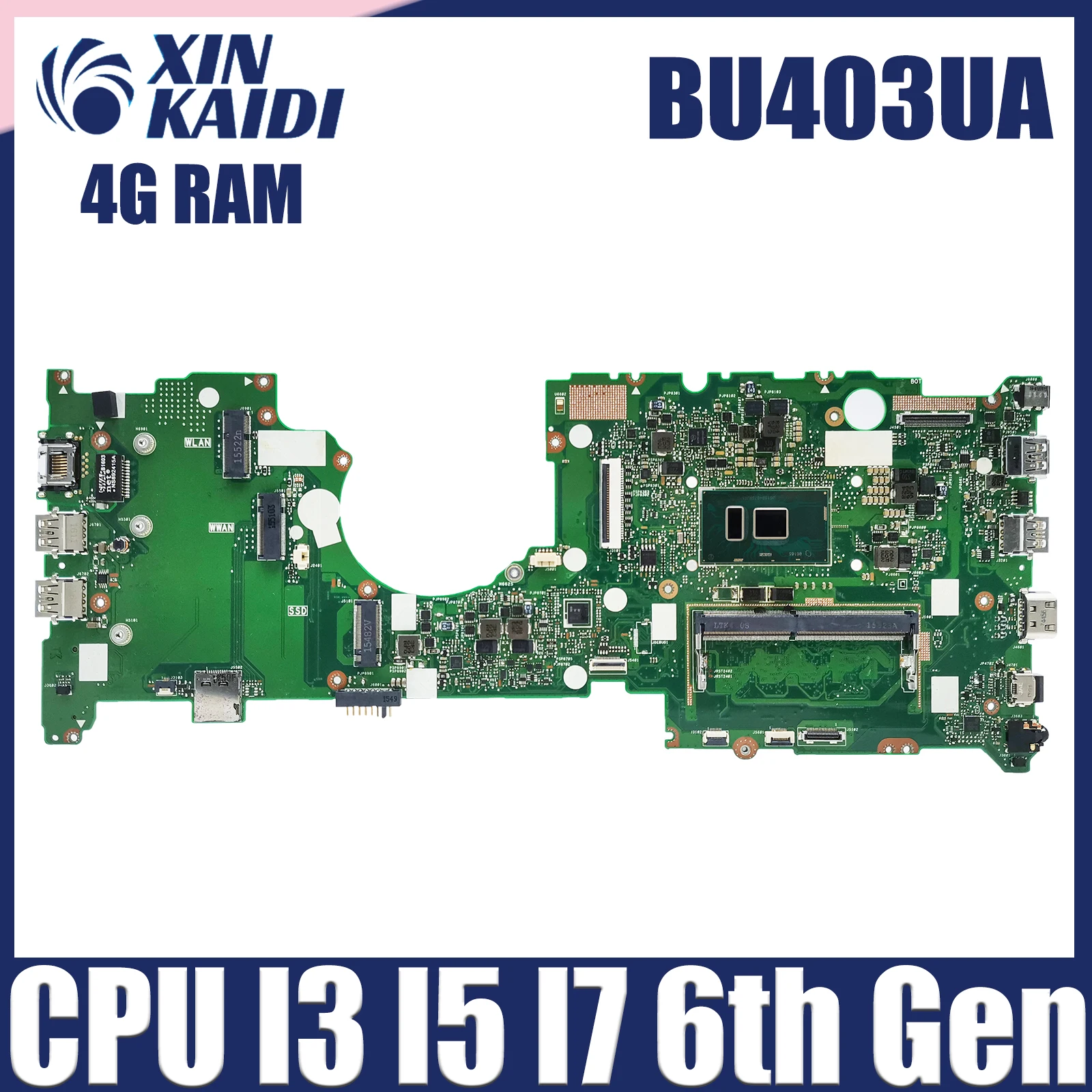 Para ASUS PRO B8430UA P5430UA BU403U PU403UA placa base BU403UA placa base i3 i5 i7-6th BU403UAV BX403UA B8438UA 100% probado