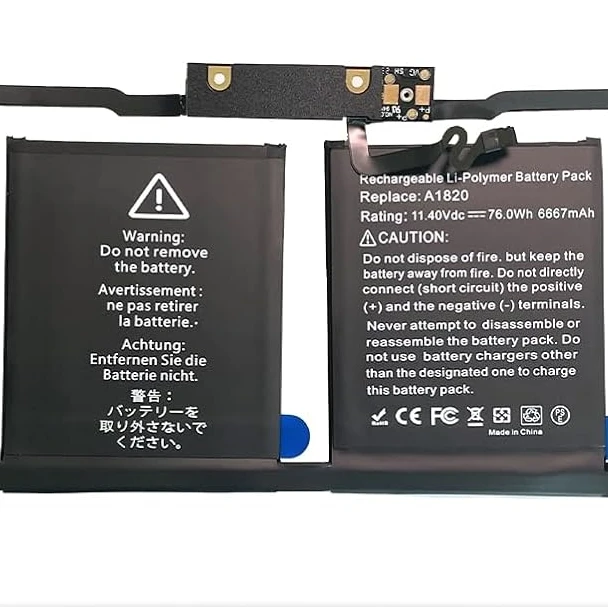 Nwe A1820 Batería Del Ordenador Portátil Para Apple Macbook Pro 15 ''Touch Bar A1707 2016 2017 Año MLH32CH/A MLW82CH/A 6667mAhA MLW82CH/A - imagen 4