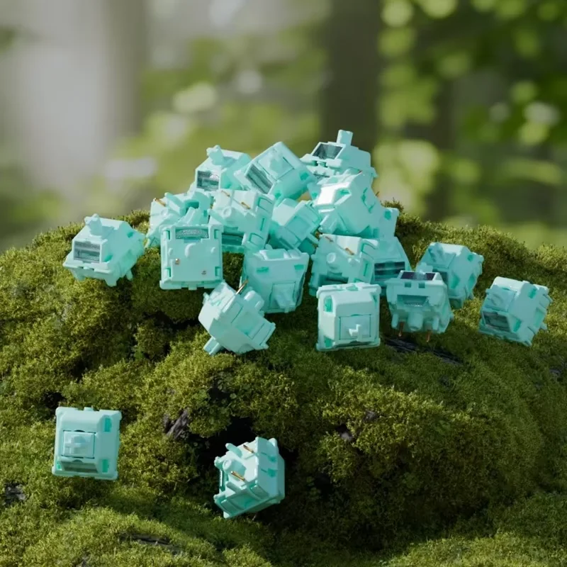 MMD-interruptor azul silencioso más allá de la marca KTT, 5 pines, 43g, Teclado mecánico lineal, interruptores personalizados, Kits de intercambio en caliente, interruptor lubricado - imagen 3