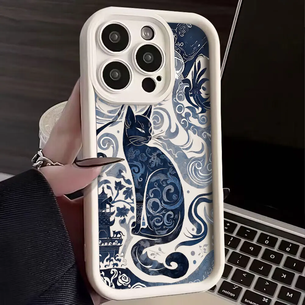 Graffiti Cute Cool Cat Phone Case For Google Pixel 9 8 7 8A 7A Pro XL 4G 5G Soft Silicone TPU Back Cover - imagen 3