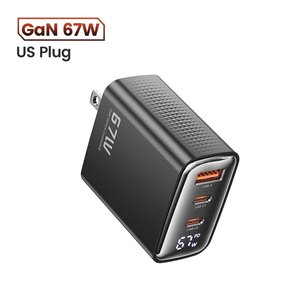 67W US Plug Black