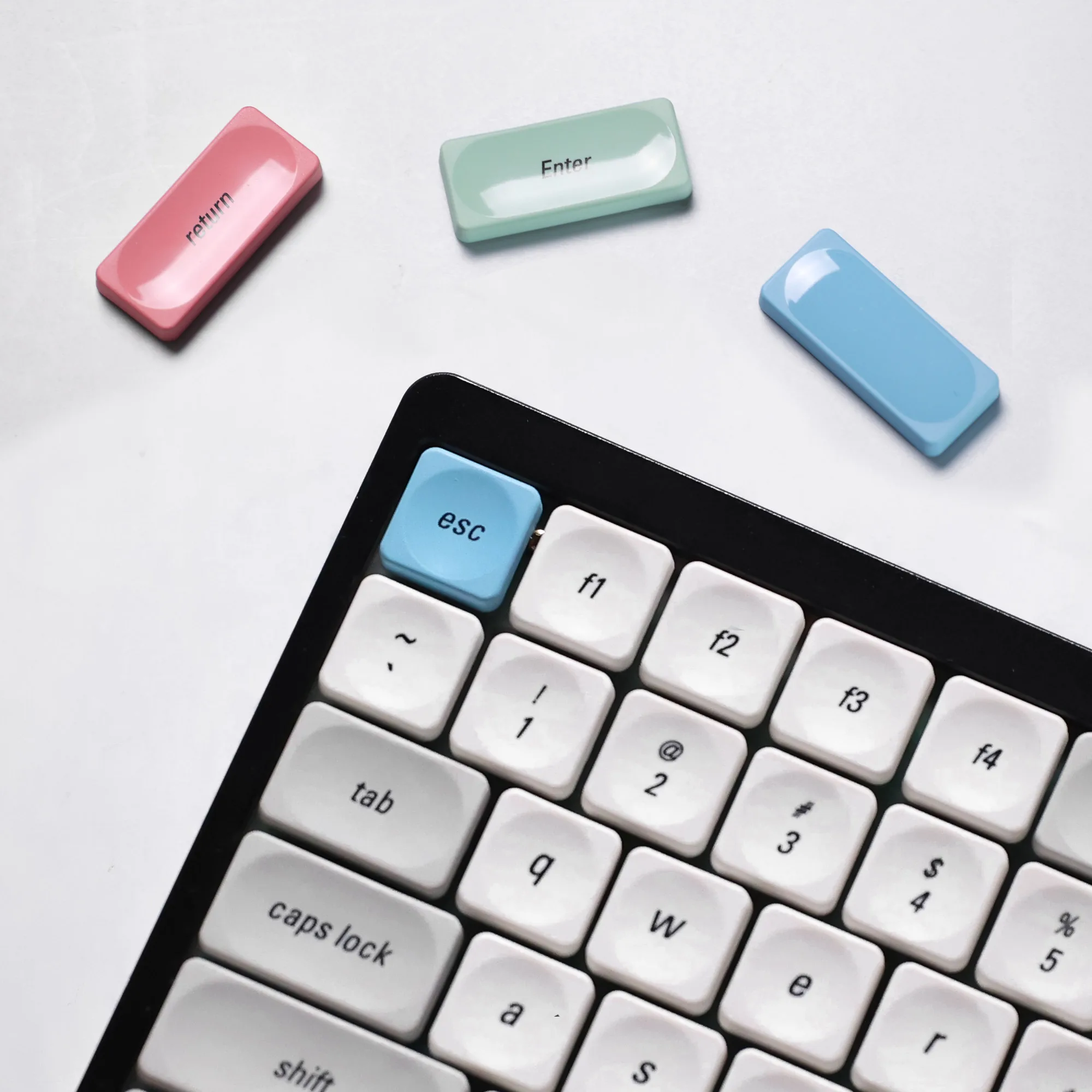 Chosfox LCK Keycap Cross Core Square PBT Keycap Teclado mecánico de sublimación térmica Teclado de perfil bajo Interruptor de perfil bajo