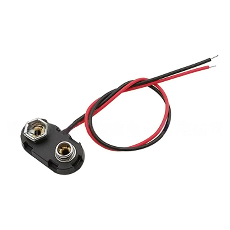 5 uds T tipo 9V batería Snap conector Clip cables soporte - imagen 3