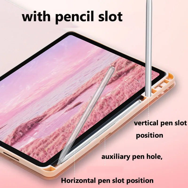 Funda con teclado y ratón Bluetooth para Huawei Matepad SE 11 2024 AGS6-W09 Funda con portalápices Funda de cuero TPU - imagen 4