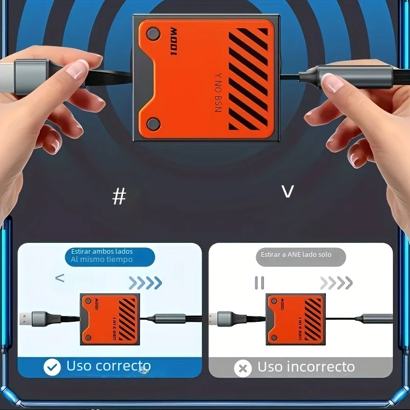 Cable de carga rápida para teléfono USB 3 en 1, multiretrátil, 120w, para iphone 14, 13, 12, 11 pro Max, Huawei, Xiaomi, Samsung - imagen 4