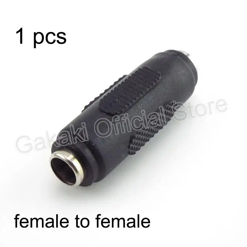 Conector de alimentación hembra a hembra de 12V CC, 5,5x2,1mm, macho a macho, adaptador de montaje CCTV - imagen 3