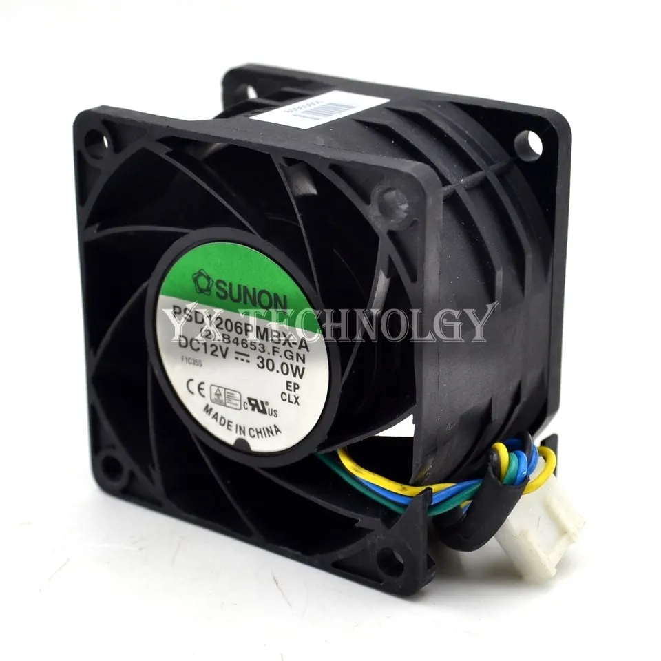 Ventilador de refrigeración de refuerzo de alta velocidad para SUNON New PSD1206PMBX-A 6038, 12V, 30W, 60mm, 60x60x38mm - imagen 3