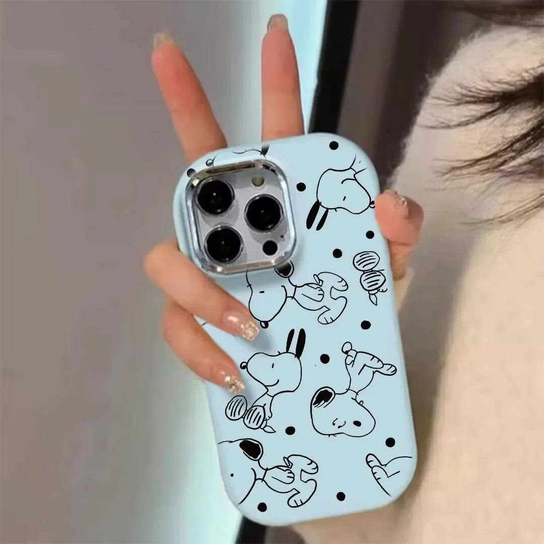 Funda bonita de dibujos animados de Snoopy para Xiaomi 15 Ultra 13t POCO X6 X5 X3 F5 Pro Mi 13T 12 5G 11 Lite Capa de silicona - imagen 5