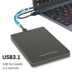 UTHAI U3S2522 Nueva caja de disco duro SATA móvil de alta velocidad USB 3,1/3,0 de 7 mm con carcasa de disco duro de aleación de aluminio de 2,5 pulgadas