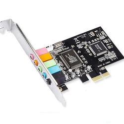Tarjeta de Sonido PCIe X1 – Estéreo 7.1 para PC de Escritorio