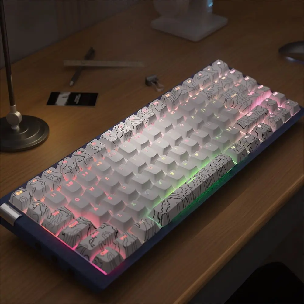 KeyCap de contorno con grabado lateral, Semi transparente, sublimación térmica, PBT, Atk68/made68, eje magnético, mecánico - imagen 2