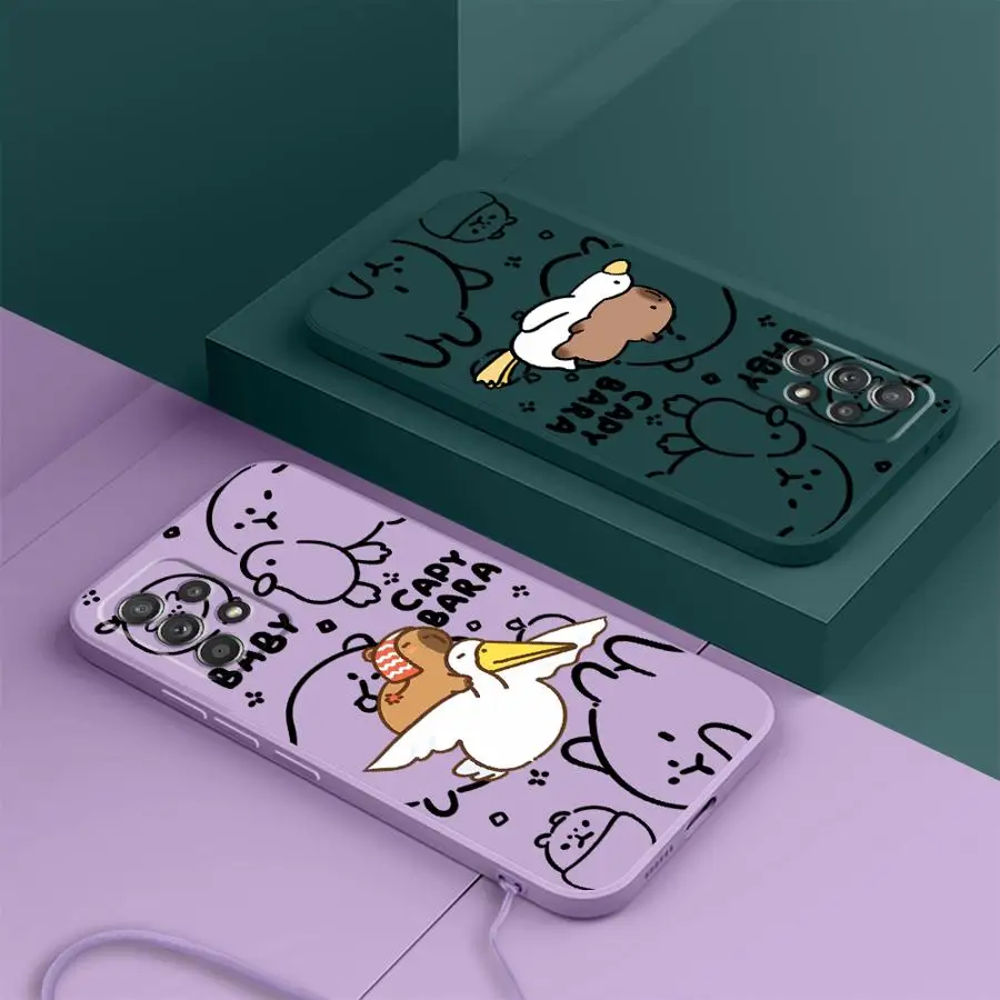 Funda de teléfono con dibujos de pareja de ganso para Samsung Galaxy A35 A16 A51 A36 A26 A15 A11 A12 A22 A52 A34 A13 A14 A24 funda blanda - imagen 5