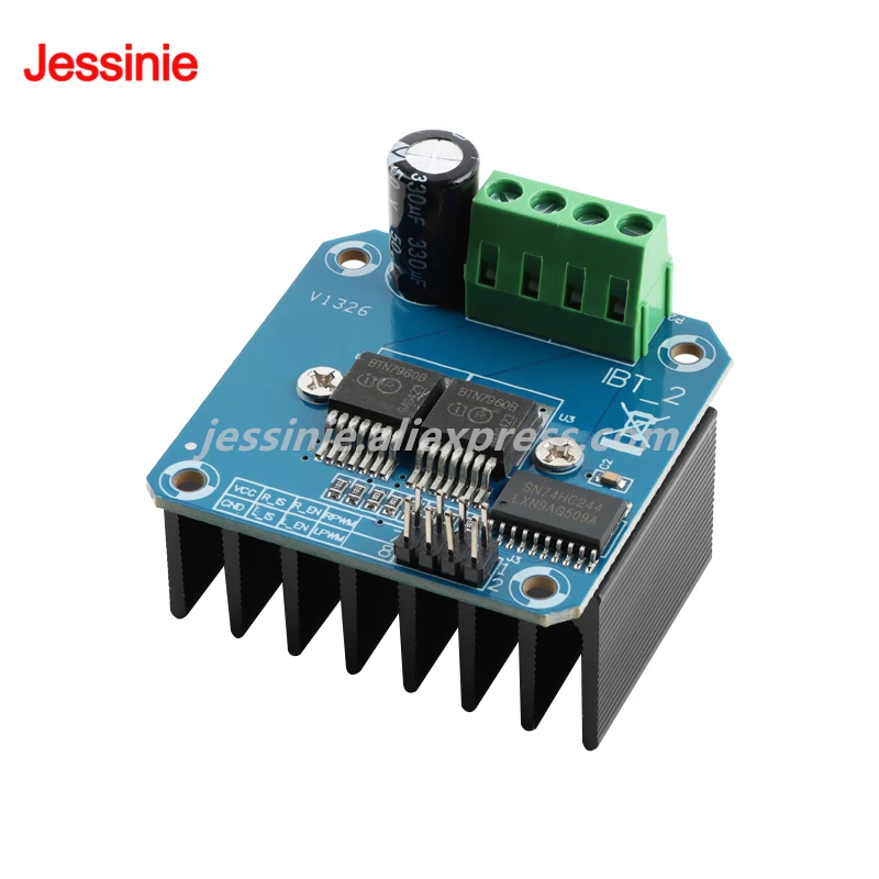 BTS7960 Módulo de accionamiento de motor de coche inteligente de alta potencia 43A Control limitador de corriente Unidad de refrigeración semiconductor - imagen 4