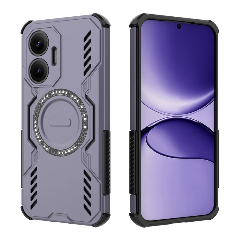 Para Xiaomi Poco F7 Funda Poco F7 cubierta disipación de calor carga inalámbrica magnética parachoques Fundas protectoras para teléfono en Poco F7 Funda - imagen 4
