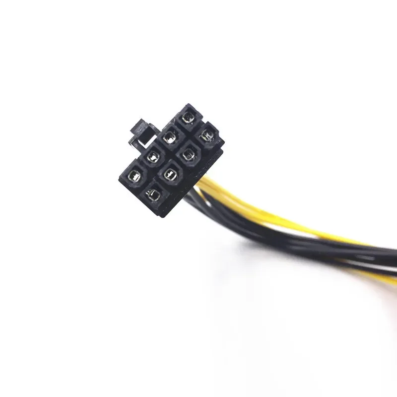 Cable de alimentación de tarjeta de vídeo de 18cm Y 8 pines a doble 4 pines en forma de Y 8 pines PCI Express a Dual 4 pines Molex Cable de alimentación de tarjeta gráfica #280903 - imagen 3
