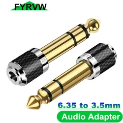 Adaptador Jack 6,35mm a 3,5mm – Audio Estéreo Plug&Play