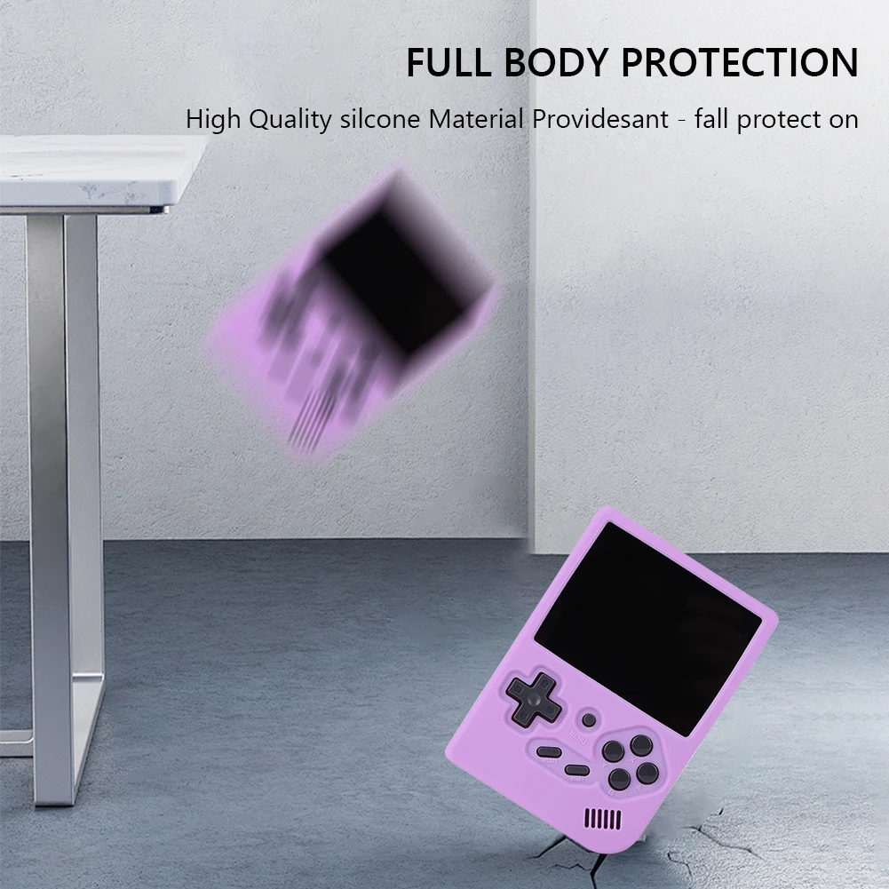 Funda protectora de silicona para consola de juegos, funda antideslizante de Color sólido para consola de juegos portátil RG35XX - imagen 3