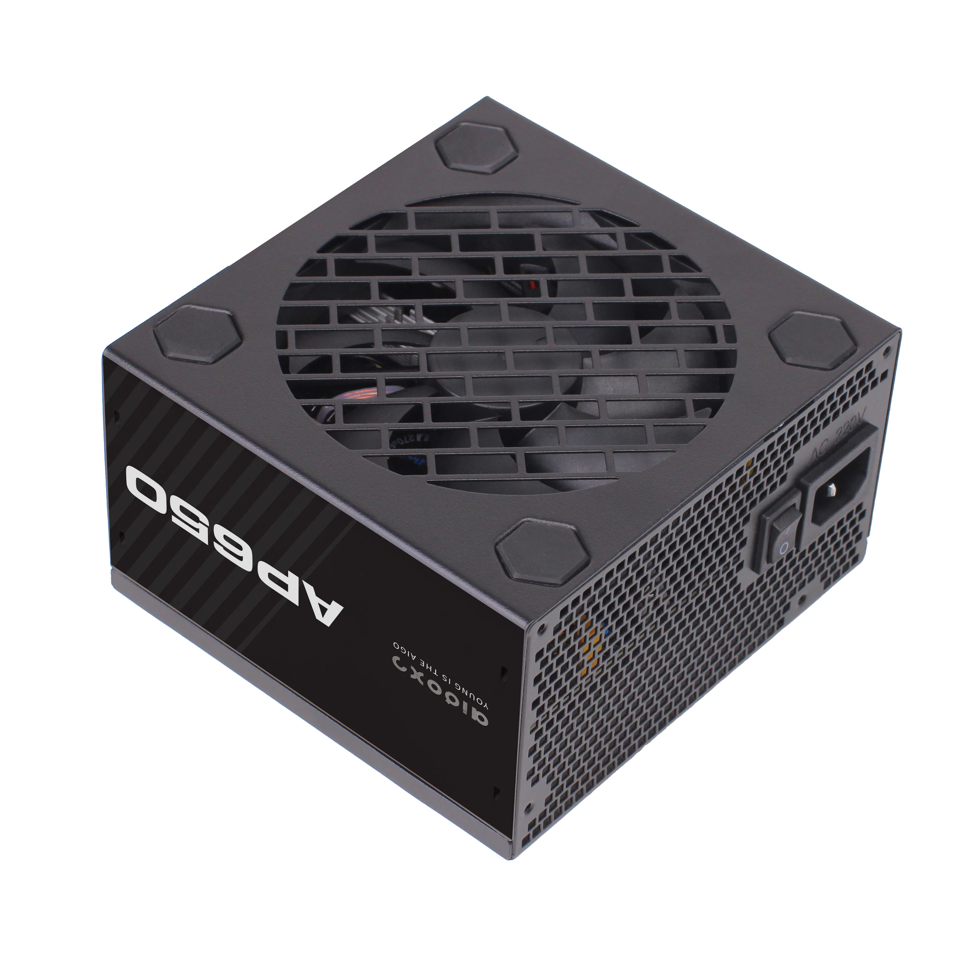Aigo AP fuente de alimentación PC 550W 650W 750W Diy Gaming 80PLUS 230V UE 120MM ventilador silencioso ATX ordenador de escritorio Gamer Fonte PSU para rx 580 - imagen 4