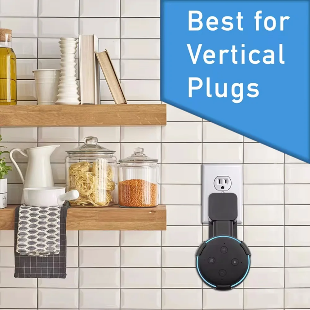 Soporte de montaje en pared para Echo Dot 3, soporte de gestión de cables portátil para Alexa Echo Dot, colgador de caja de sonido de altavoz de tercera generación - imagen 2