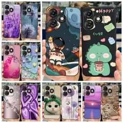 itel A70/A665L – Funda de Silicona con Diseño Ilustrado