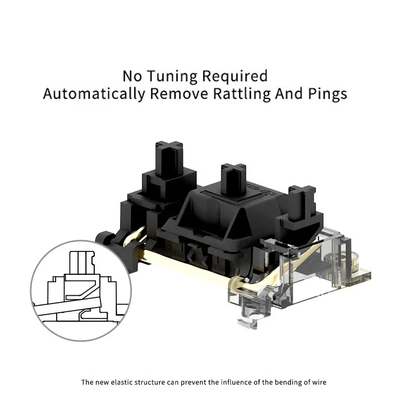 Tornillo de PCB de estudio de Diseñador, estabilizador para Teclado mecánico de juegos, POM 2u, 6.25u, 7u, protección de cable, negro, Beige, blanco - imagen 3