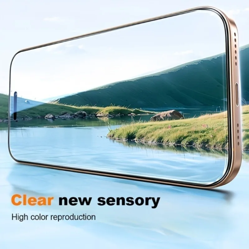 Protector de pantalla Ultra transparente de 3 uds para iPhone 17 16 15 14 Pro Max Air 16E vidrio templado de aire para iPhone 13 12 11 Pro XR XS Max - imagen 5