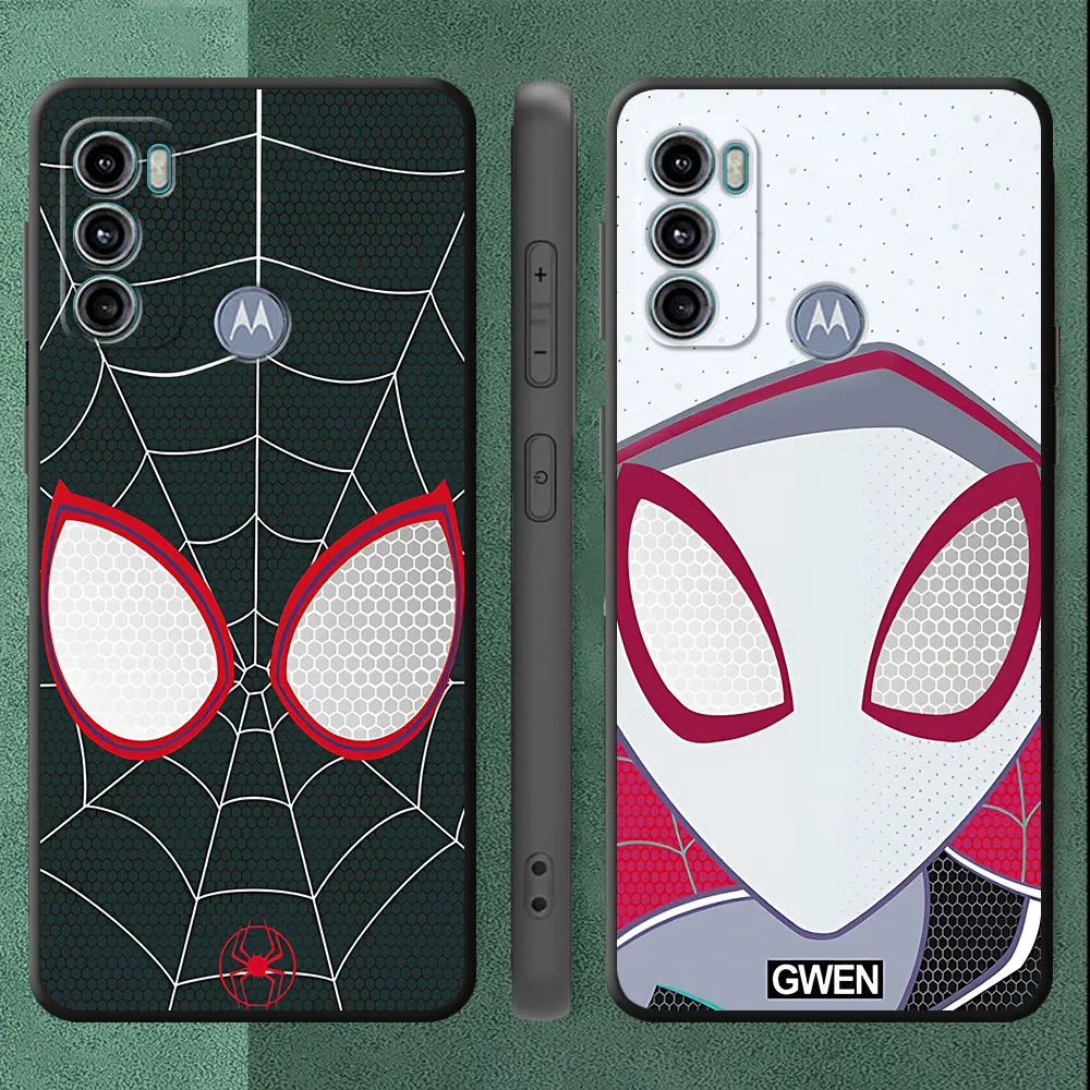 Funda de teléfono de silicona Marvel Spider Man Gwen para Motorola Moto G22 G30 G50 G200 5G G31 G51 G32 G52 G72 G60 G60s G53 G73 G71