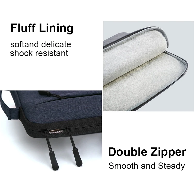 Bolsa para ordenador portátil, Funda para PC 11 13 14 15, 15, Funda, Funda portátil para Macbook Air Pro 12 13,3 15,4 15,6 pulgadas Redmi Mac book M1 - imagen 5