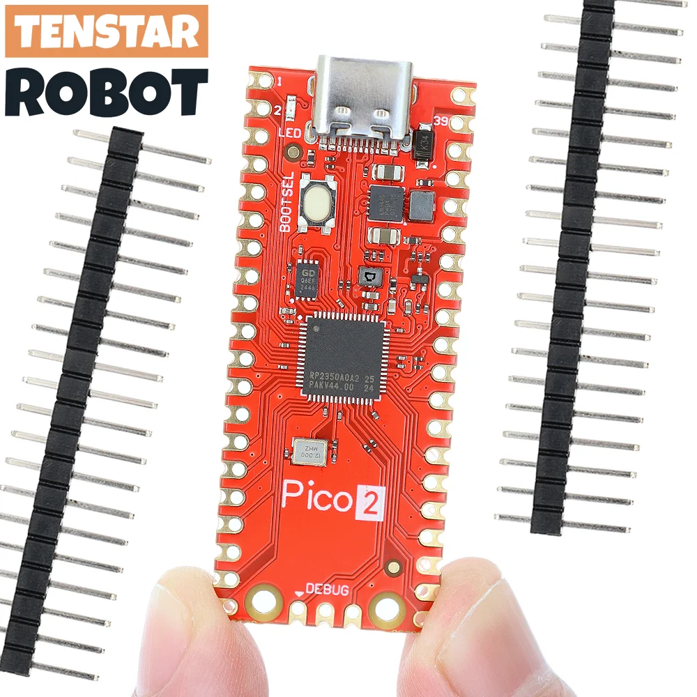 Placa de desarrollo TENSTAR Pico2 RP2350 TYPE-C USB RP2350A microcontrolador de Chip Compatible con Raspberry Pi PICO 2