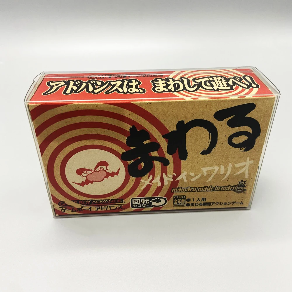 1 caja protectora para GBA WARIO WARE GAME BOY ADVANCE, edición limitada solo para videojuegos JP, estuche transparente para guardar Nintendo - imagen 2