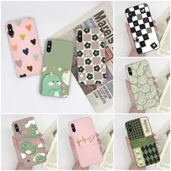 Funda Xiaomi Redmi 9A/9AT/9i Flores y Corazones Estilo Cómic