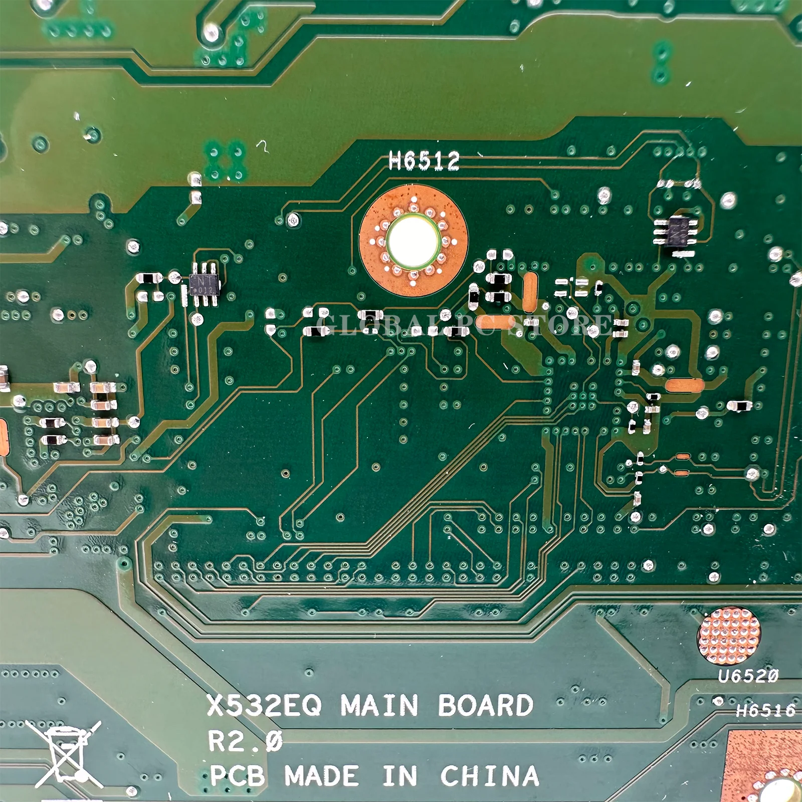 Placa base X532E para ASUS X532EQ K532EQ S532EQ V532EQ placa base para ordenador portátil i5 i7 11. a generación GPU-V2G RAM-4GB/8GB GPU-V2G