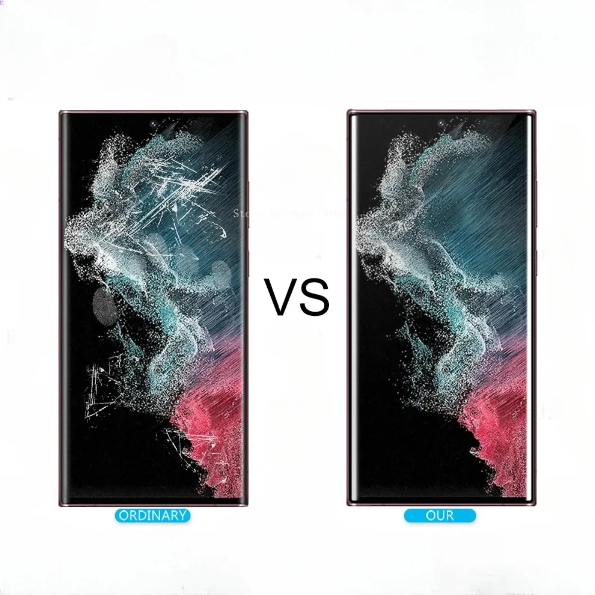 2 uds para Samsung Galaxy S22 S23 cubierta Ultra curvada Protector de pantalla de vidrio templado Samsang S 22 23 S22Ultra S23Ultra vidrio - imagen 3