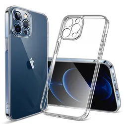 Funda Transparente Silicona Suave iPhone 11-15 Pro Max Antiarañazos