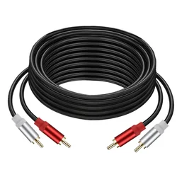 Cable RCA Macho a Macho Chapado en Oro – Audio Vídeo Dual