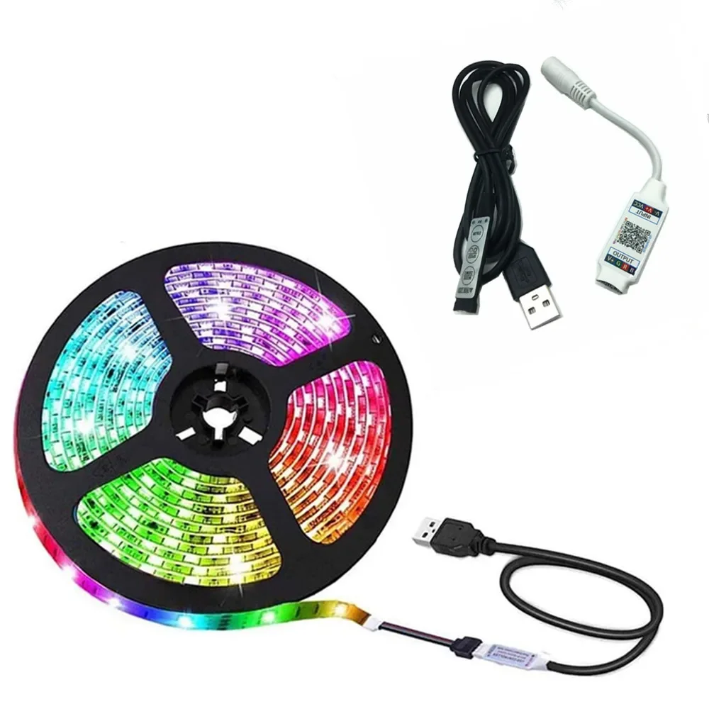 DC5-24V USB/DC Mini Bluetooth compatible con aplicación de teléfono inteligente control inalámbrico 5050 3528 RGB Controlador de tira LED - imagen 2