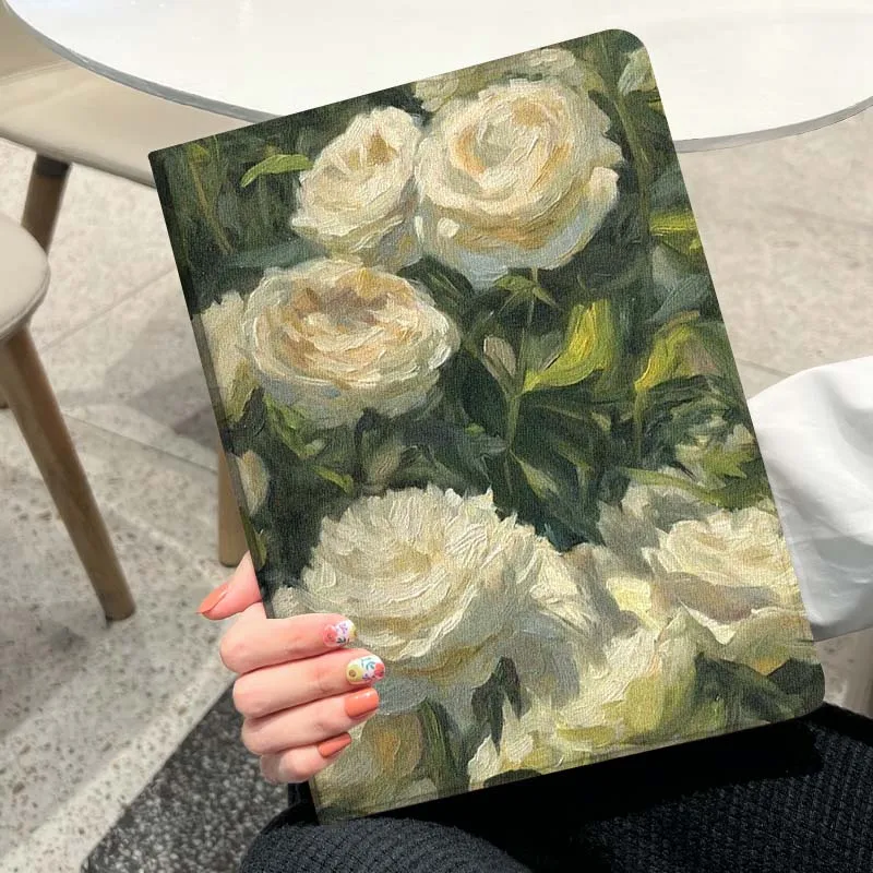 Belleza artística de Camelia para Honor Tab Pad MagicPad Tablet 6 7 8 9 10 13 V7 V8 X8a X9a X9 X8 GT GT2 Pro funda para tableta - imagen 2