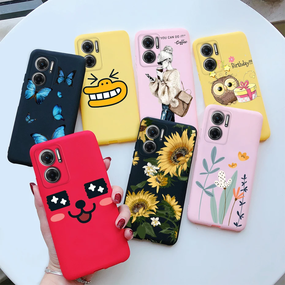 Para Xiaomi Redmi 10 11 Prime Plus 5G funda 2022 moda amor corazón cubierta protectora trasera para Xiaomi Redmi Note 11E Note11E Fundas - imagen 2