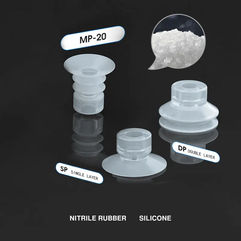 Manipulador de ventosa de vacío de cabeza grande, boquilla de succión fuerte de silicona Industrial SP de una sola capa, Accesorios Neumáticos - imagen 4