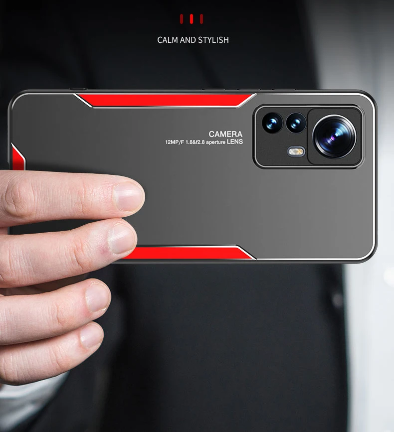 Funda de TPU suave de lujo para Xiaomi Mi 12T, 11T, 12, 11 Pro, borde de aleación de aluminio, cubierta trasera protectora para Xiaomi Mi 12X, 11 Lite Ultra - imagen 2