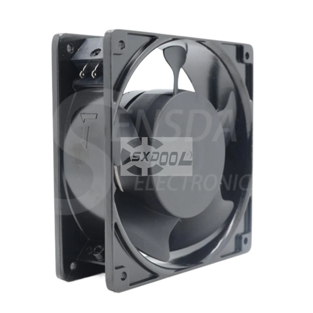 Ventilador de CA de 120 mm 4C-230HB 120x120x38 mm 230 V 220 V CA Ventilador de enfriamiento axial con marco metálico para aplicaciones industriales - imagen 2