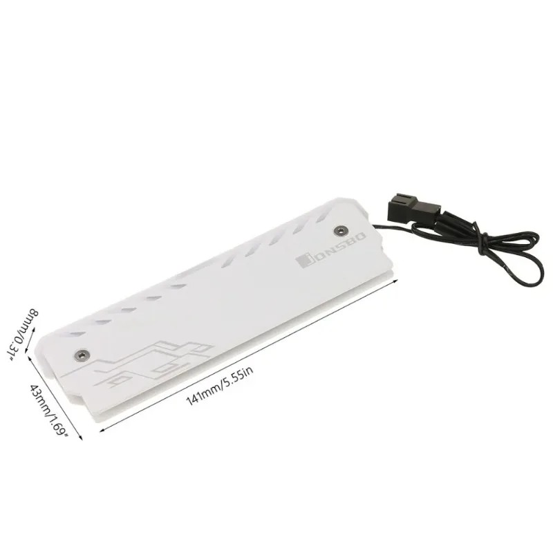 Disipador de calor RAM de aluminio, radiador de luz RGB 265, chaleco de enfriamiento de memoria de escritorio - imagen 2