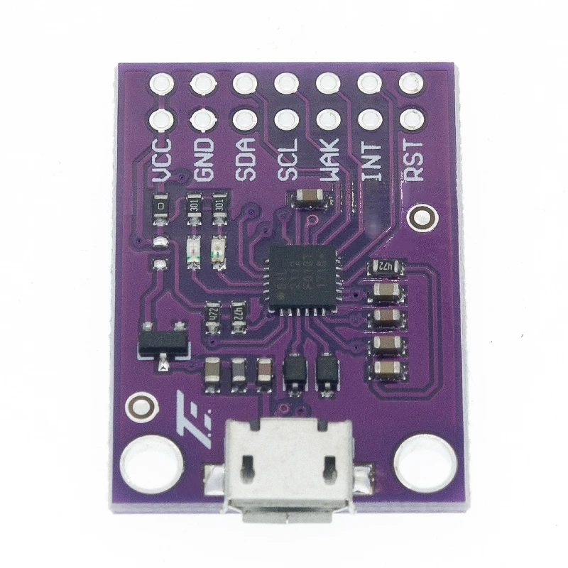 Placa de depuración CP2112, módulo de comunicación USB a SMBus I2C, Kit de evaluación MicroUSB 2112 2,0 para módulo de Sensor CCS811 - imagen 5