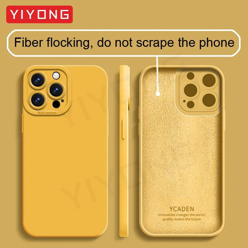 Funda Mi15 YIYONG Original de silicona líquida suave para Xiaomi 15 Pro Mi 14 Xiomi Mi14 Ultra Xiaomi15 fundas de teléfono Global - imagen 3