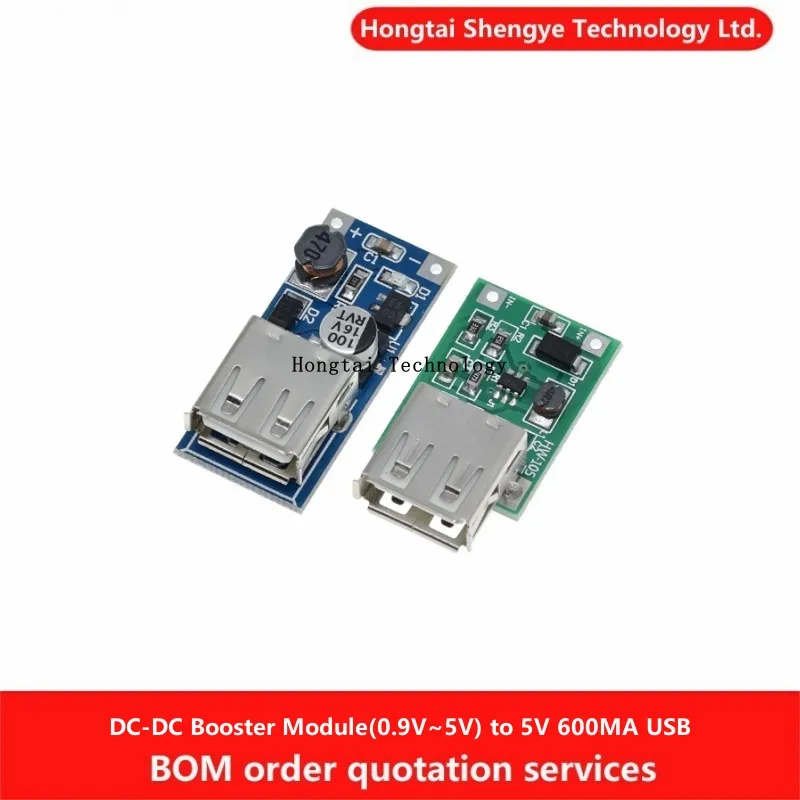 Módulo de refuerzo DC-DC, placa de circuito de refuerzo USB de 0,9 V-5V a 5V 600MA, placa de refuerzo de energía móvil