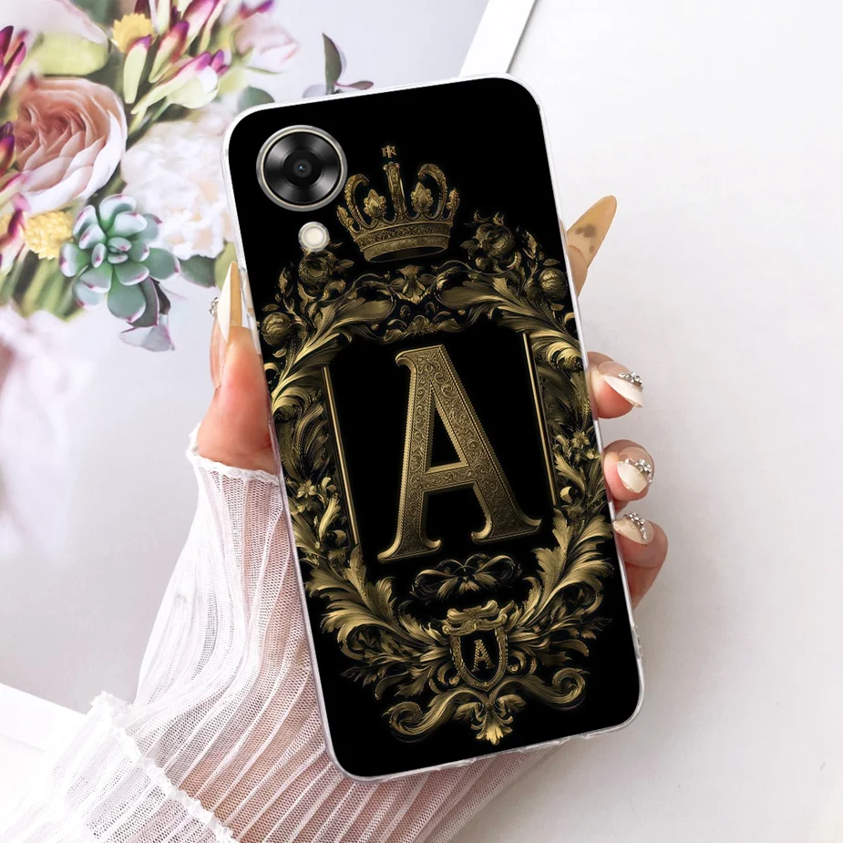 Para Oppo A17K funda CPH2471 elegante 26 letras funda de teléfono de silicona suave para Oppo A17 CPH2477 A 17 K OppoA17 OppoA17K Fundas - imagen 2