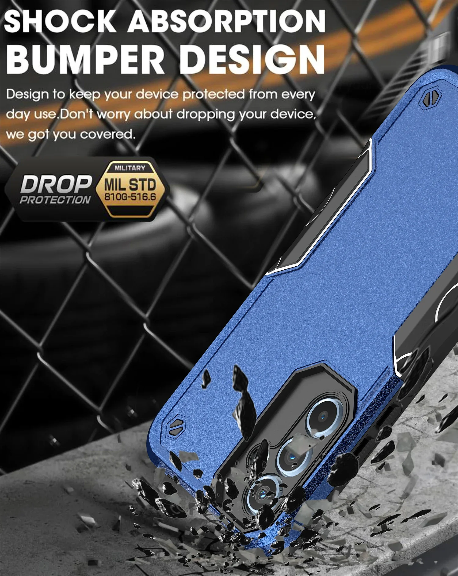 Funda a prueba de golpes con armadura plana y bandera militar para Samsung Galaxy A16 A06 A55 A35 A25 A15 A05S A14 A24 A34 A54 TPU cubierta trasera de plástico - imagen 2